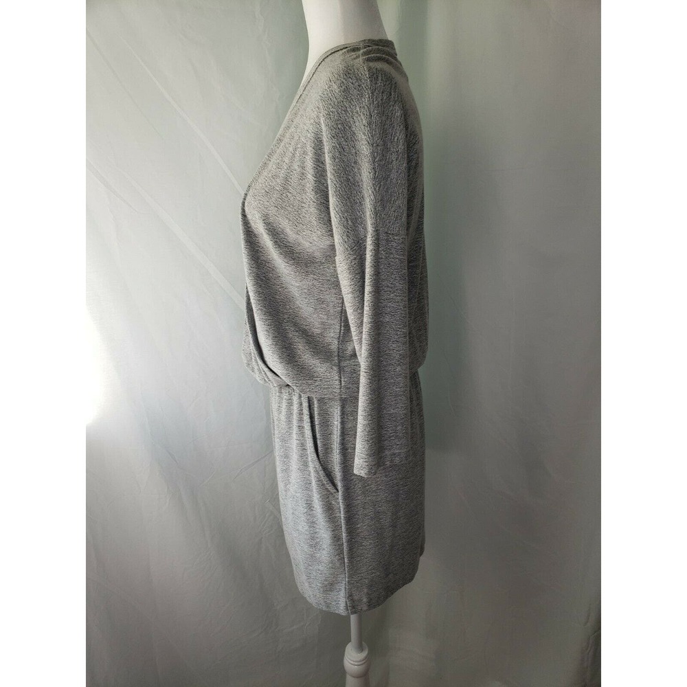 Lou & Grey Loft Womens Long Sleeve Romper Jumpsuit Size S Gray Short Set - Picture 3 of 7